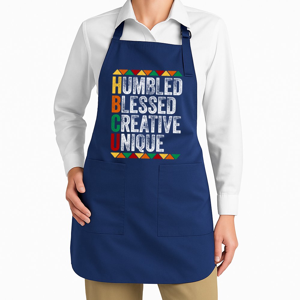 HBCU Abbreviations - HBCU Humbled Blessed Creative Unique Historical Apron