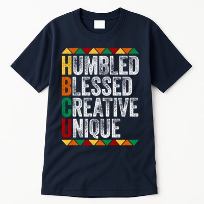 HBCU Abbreviations - HBCU Humbled Blessed Creative Unique Historical Tall T-Shirt