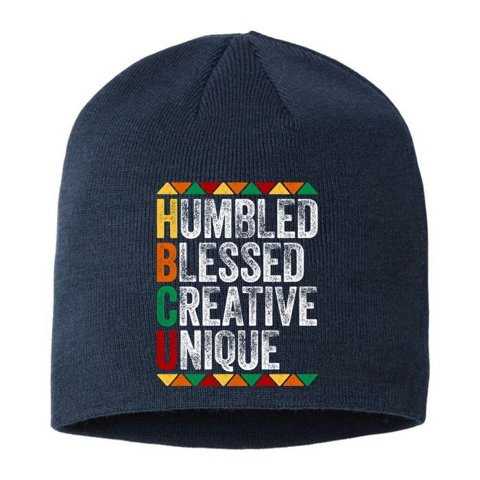 HBCU Abbreviations - HBCU Humbled Blessed Creative Unique Historical Sustainable Beanie