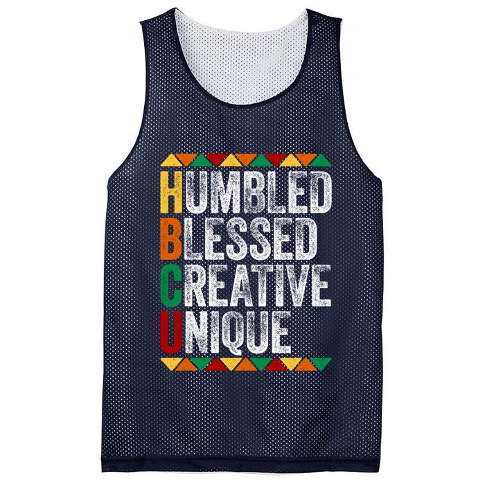 HBCU Abbreviations - HBCU Humbled Blessed Creative Unique Historical Mesh Reversible Basketball Jersey Tank