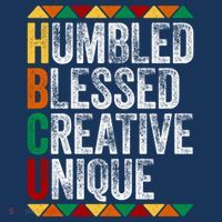 HBCU Abbreviations - HBCU Humbled Blessed Creative Unique Historical Premium T-Shirt
