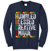 HBCU Abbreviations - HBCU Humbled Blessed Creative Unique Historical Tall Sweatshirt