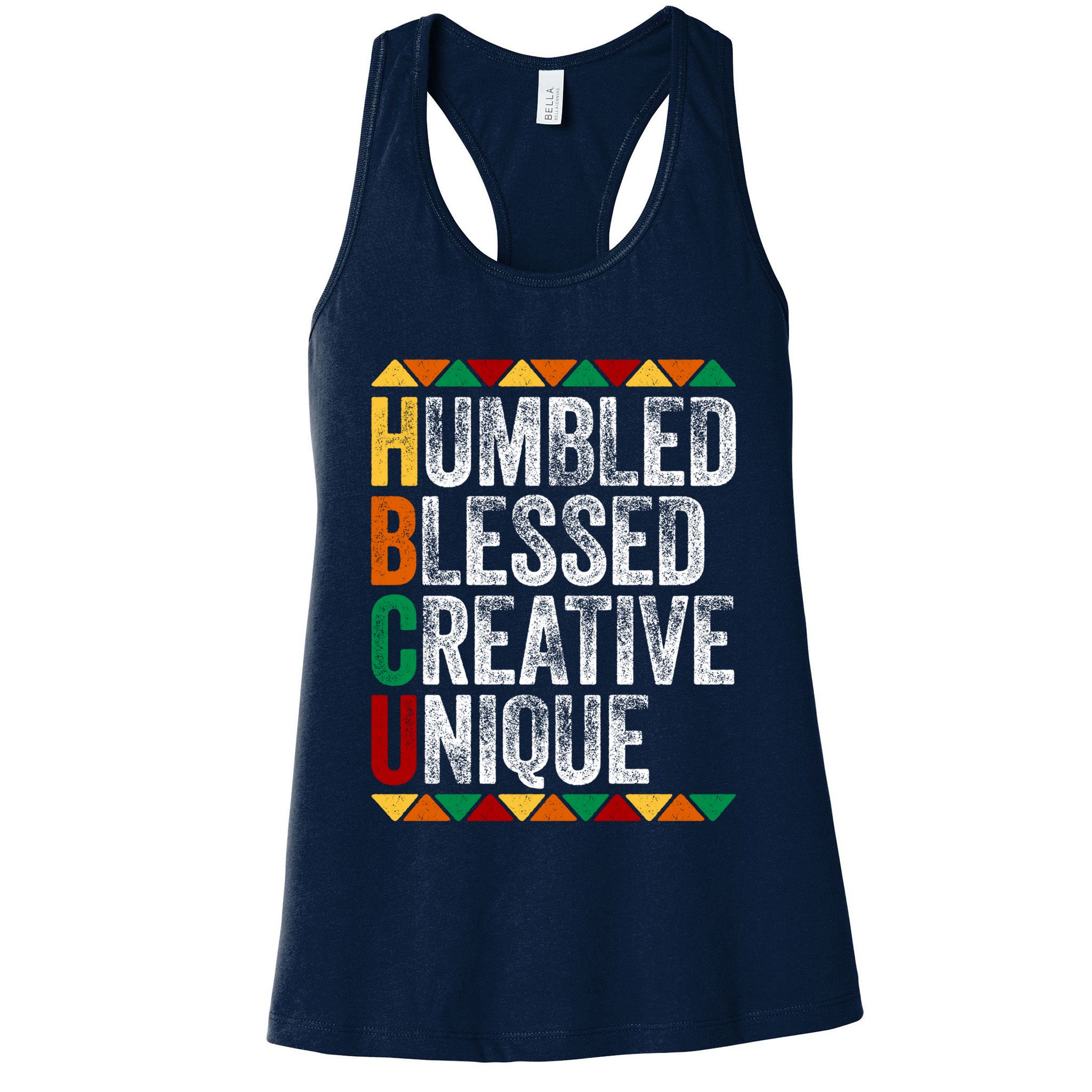 HBCU Abbreviations - HBCU Humbled Blessed Creative Unique Historical Womens Tank Top