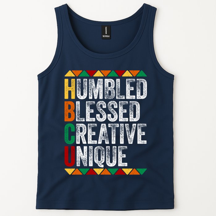 HBCU Abbreviations - HBCU Humbled Blessed Creative Unique Historical Tank Top