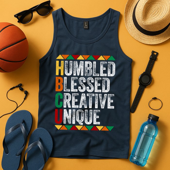 HBCU Abbreviations - HBCU Humbled Blessed Creative Unique Historical Tank Top