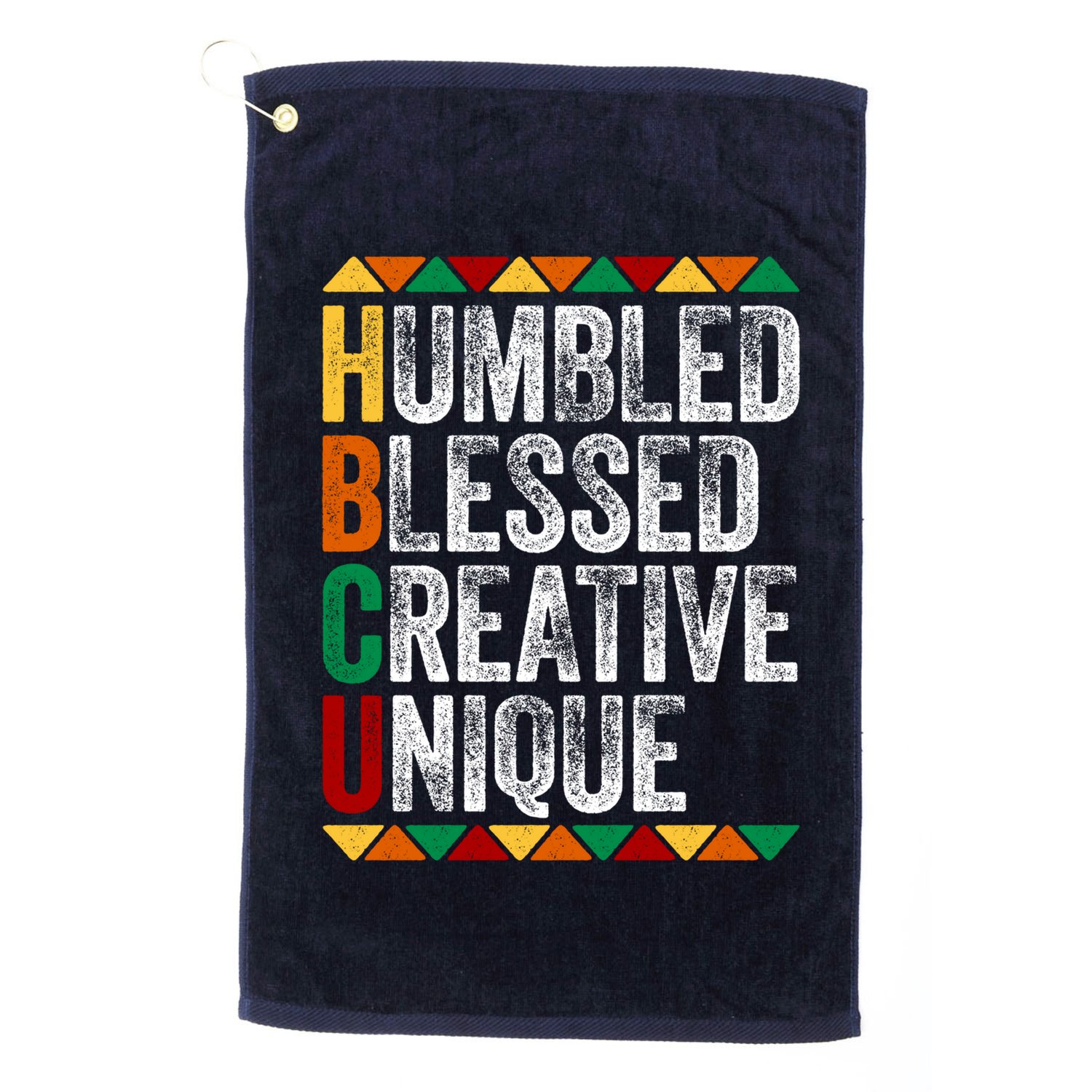 HBCU Abbreviations - HBCU Humbled Blessed Creative Unique Historical Golf Towel