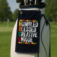 HBCU Abbreviations - HBCU Humbled Blessed Creative Unique Historical Golf Towel