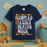 HBCU Abbreviations - HBCU Humbled Blessed Creative Unique Historical Toddler T-Shirt