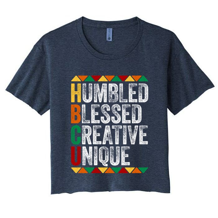 HBCU Abbreviations - HBCU Humbled Blessed Creative Unique Historical Crop Top