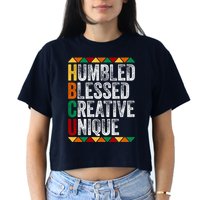 HBCU Abbreviations - HBCU Humbled Blessed Creative Unique Historical Crop Top