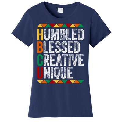 HBCU Abbreviations - HBCU Humbled Blessed Creative Unique Historical Women's T-Shirt