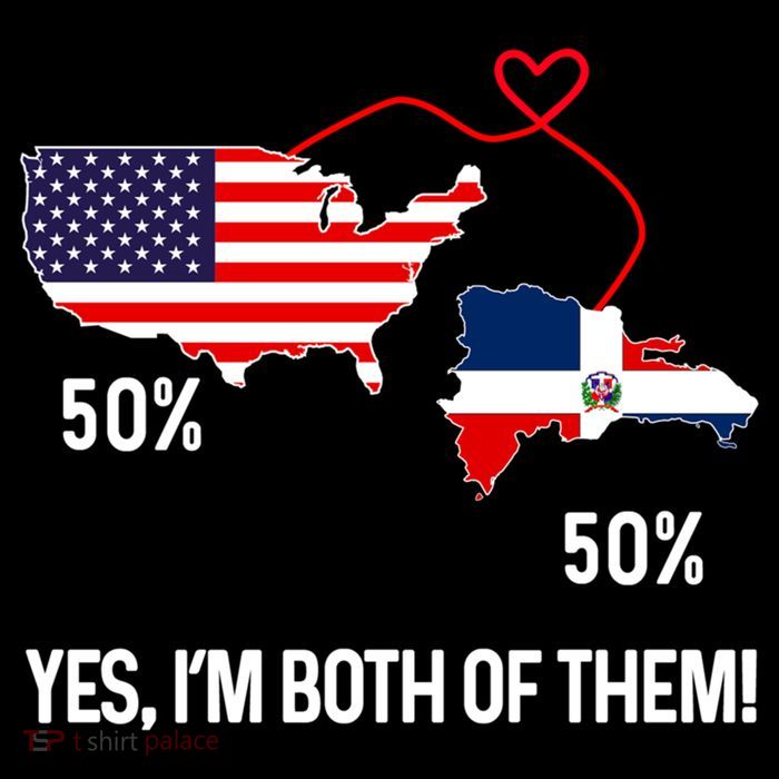 Half American Half Dominican Flag Combined Rd Usa Pride Meaningful Gift Flat Bill Trucker Hat
