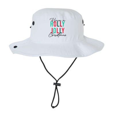 Have A Holly Xmas Jolly Christmas Rainbow Legacy Cool Fit Booney Bucket Hat