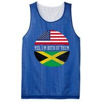 Half American Half Jamaican Usa Flag Jamaica Heritage Dna Mesh Reversible Basketball Jersey Tank