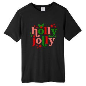 Have A Hollyjolly Colorful Christmas Mistletoe Xmas Holiday Gift Tall Fusion ChromaSoft Performance T-Shirt