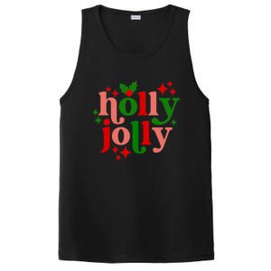 Have A Hollyjolly Colorful Christmas Mistletoe Xmas Holiday Gift PosiCharge Competitor Tank