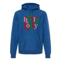 Have A Hollyjolly Colorful Christmas Mistletoe Xmas Holiday Gift Premium Hoodie