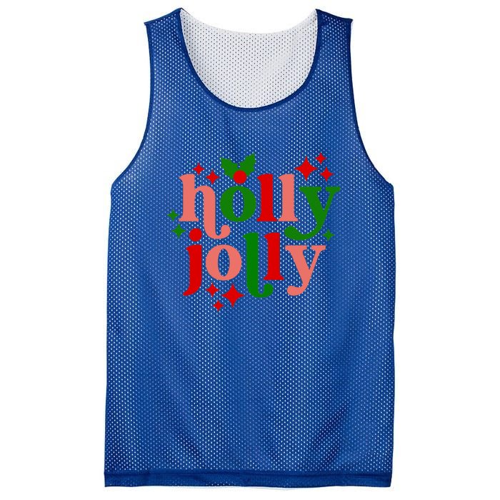 Have A Hollyjolly Colorful Christmas Mistletoe Xmas Holiday Gift Mesh Reversible Basketball Jersey Tank