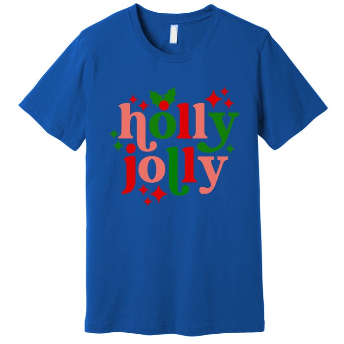 Have A Hollyjolly Colorful Christmas Mistletoe Xmas Holiday Gift Premium T-Shirt