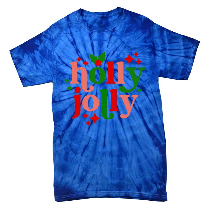 Have A Hollyjolly Colorful Christmas Mistletoe Xmas Holiday Gift Tie-Dye T-Shirt