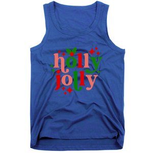 Have A Hollyjolly Colorful Christmas Mistletoe Xmas Holiday Gift Tank Top