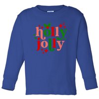 Have A Hollyjolly Colorful Christmas Mistletoe Xmas Holiday Gift Toddler Long Sleeve Shirt