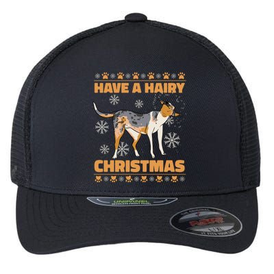 Have A Hairy Christmas Happy Dog Festival Gift Flexfit Unipanel Trucker Cap