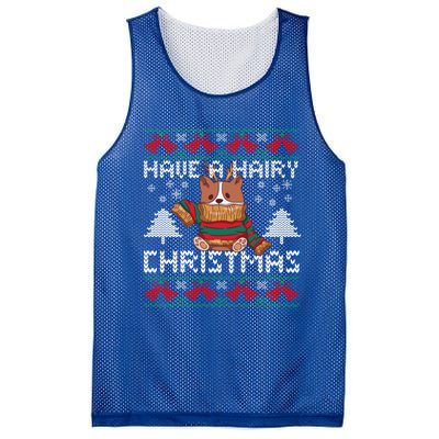 Have A Hairy Christmas Ugly Christmas Sweater Dog Funny Gift Mesh Reversible Basketball Jersey Tank