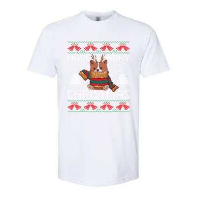 Have A Hairy Christmas Ugly Christmas Sweater Dog Funny Gift Softstyle® CVC T-Shirt