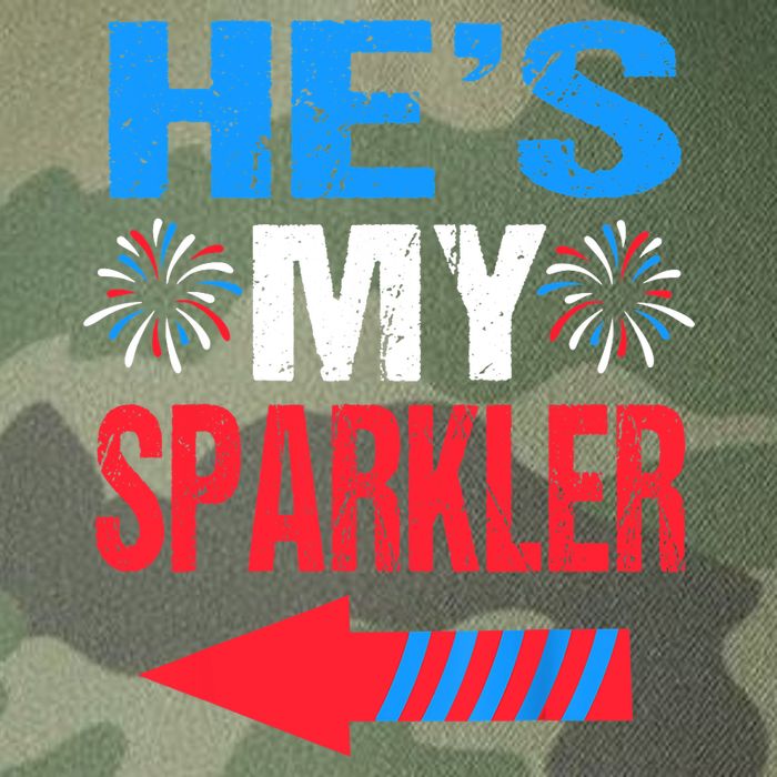 His And Hers 4th Of Julys Couples He's My Sparkler Legacy Tie Dye Trucker Hat