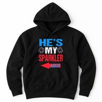 His And Hers 4th Of Julys Couples He's My Sparkler Hoodie