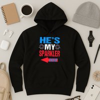 His And Hers 4th Of Julys Couples He's My Sparkler Hoodie