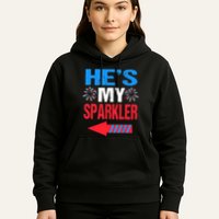 His And Hers 4th Of Julys Couples He's My Sparkler Hoodie