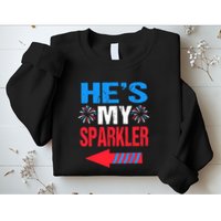 His And Hers 4th Of Julys Couples He's My Sparkler Sweatshirt