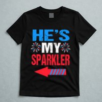 His And Hers 4th Of Julys Couples He's My Sparkler T-Shirt