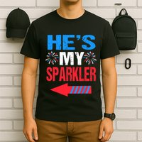 His And Hers 4th Of Julys Couples He's My Sparkler T-Shirt