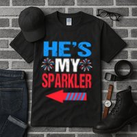 His And Hers 4th Of Julys Couples He's My Sparkler Tall T-Shirt