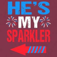 His And Hers 4th Of Julys Couples He's My Sparkler 16oz Travel Tumbler