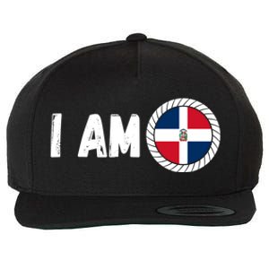 Half American Half Dominican Usa And Dominican Republic Flag Cute Gift Wool Snapback Cap