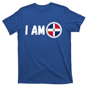 Half American Half Dominican Usa And Dominican Republic Flag Cute Gift T-Shirt