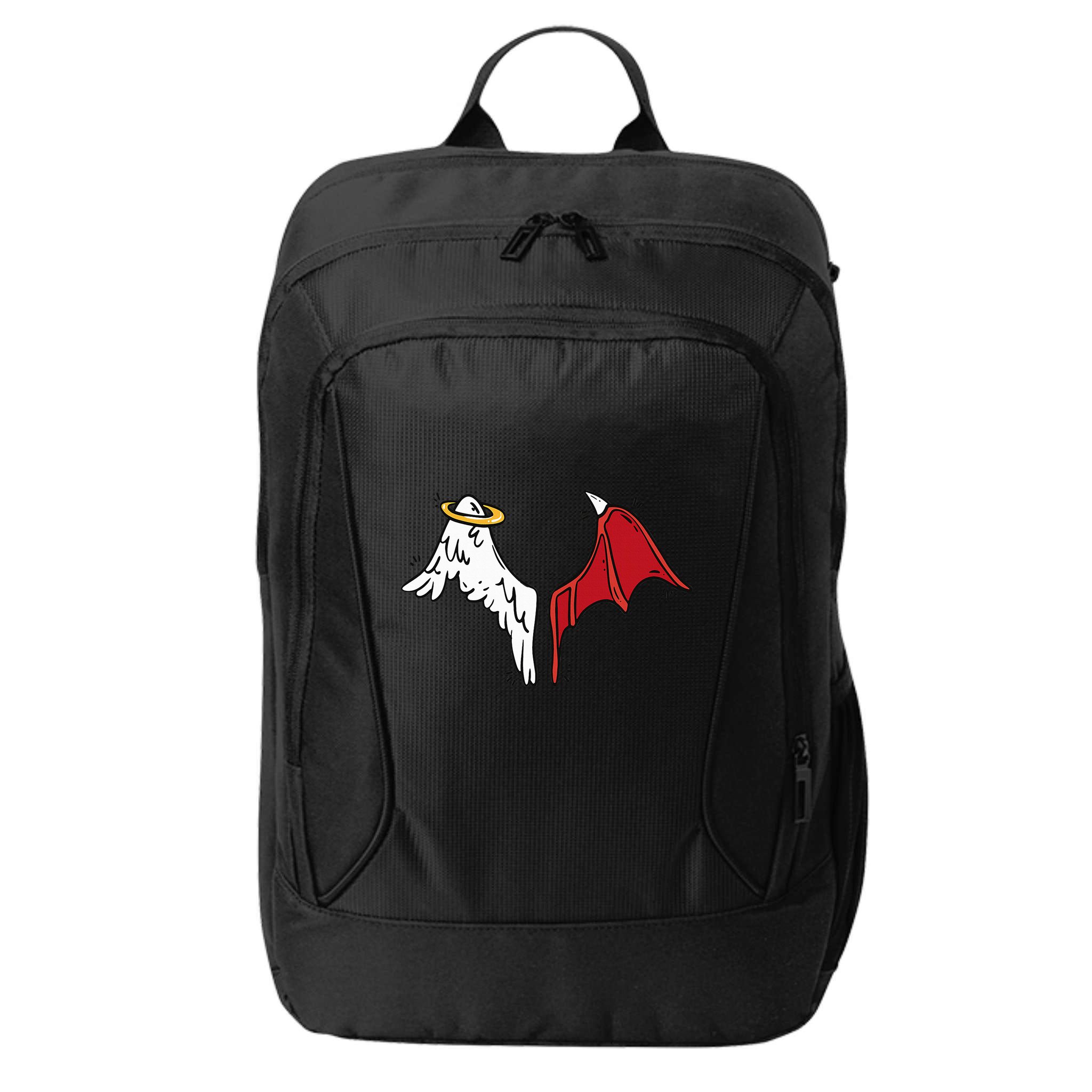 Half Angel Half Demon Wings City Backpack