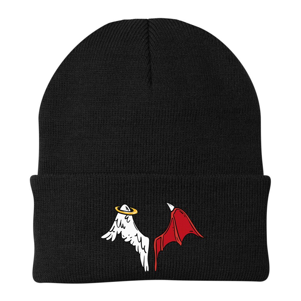Half Angel Half Demon Wings Beanie
