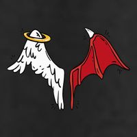 Half Angel Half Demon Wings Beanie