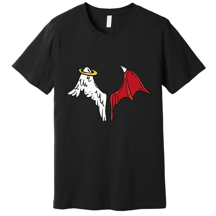 Half Angel Half Demon Wings Premium T-Shirt