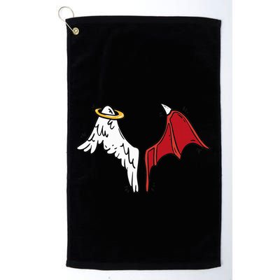 Half Angel Half Demon Wings Golf Towel