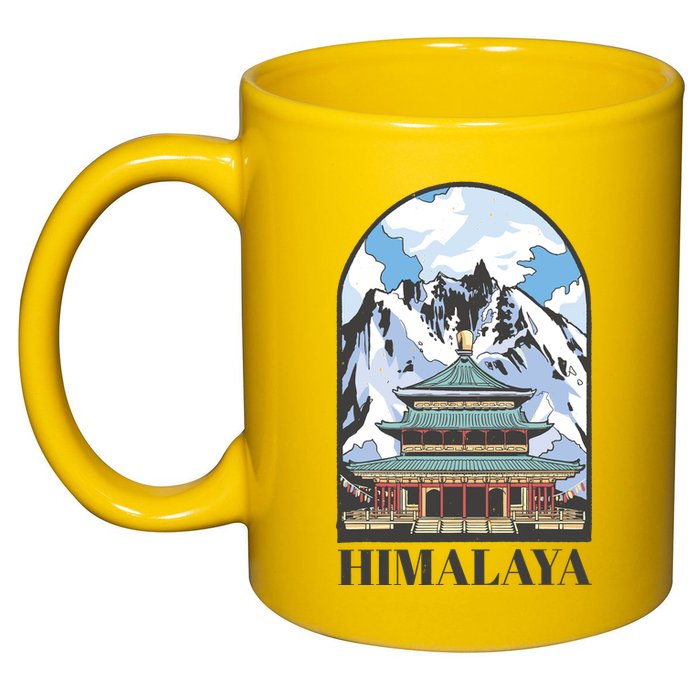 Himalaya Asia 11oz C Handle Ceramic Mug