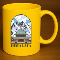 Himalaya Asia 11oz C Handle Ceramic Mug
