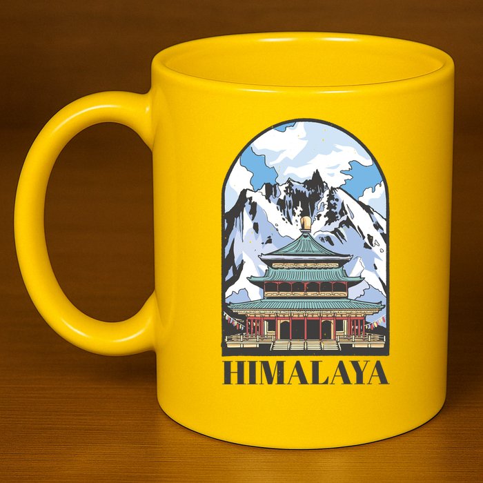 Himalaya Asia 11oz C Handle Ceramic Mug