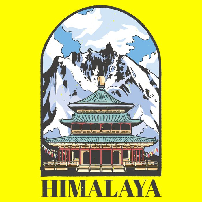 Himalaya Asia 11oz C Handle Ceramic Mug