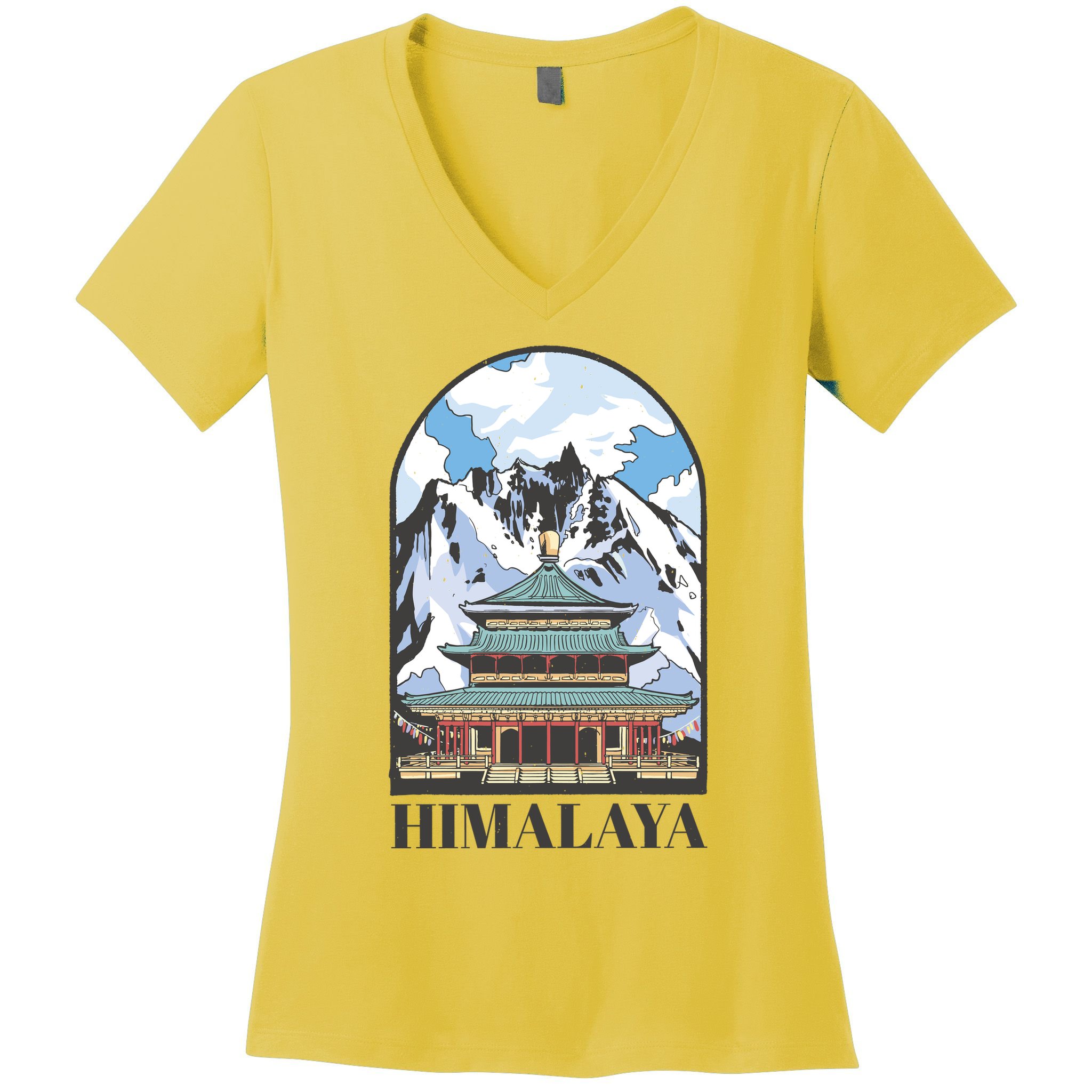 Himalaya Asia Women's V-Neck T-Shirt